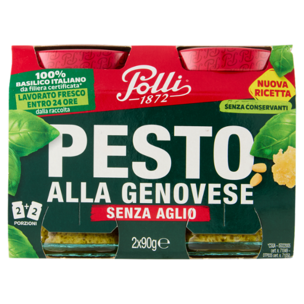 Polli Pesto alla Genovese Senza Aglio 2 x 90 g