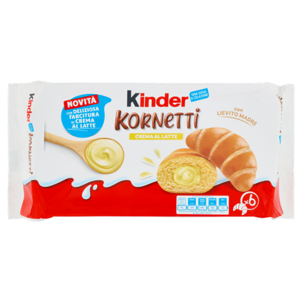kinder Kornetti Crema al Latte 6 x 45 g