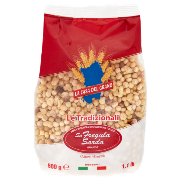 La Casa del Grano Le Tradizionali Sa Fregula Sarda Grande 500 g