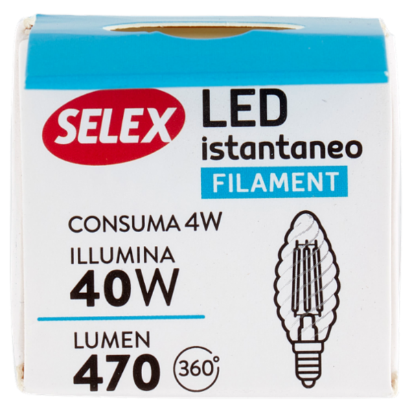 Selex Lampadina Led SMD Torciglione E14 4W