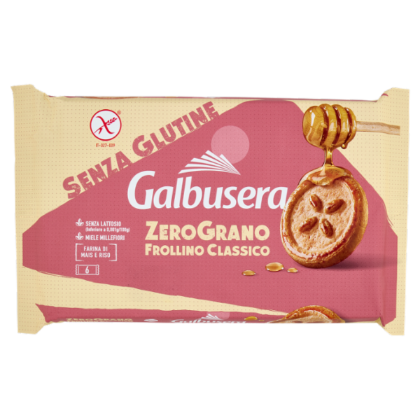 Galbusera ZeroGrano Frollino Classico Senza Glutine 220 g (6 monoporzioni)