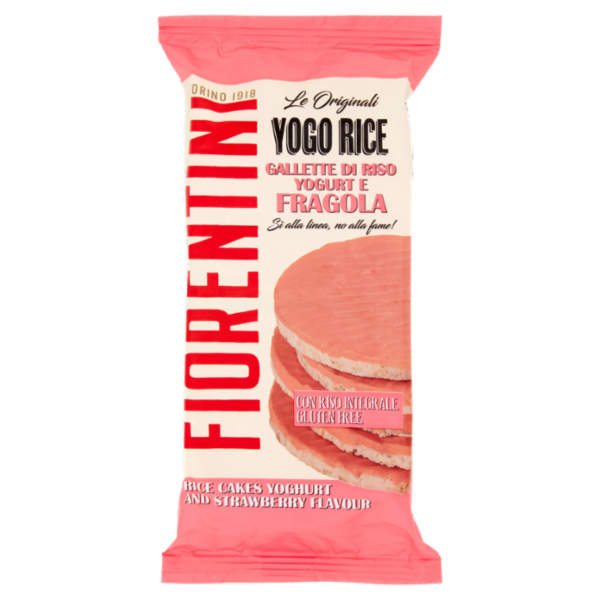 Fiorentini le Originali Yogo Rice Gallette di Riso Yogurt e Fragola 100 g