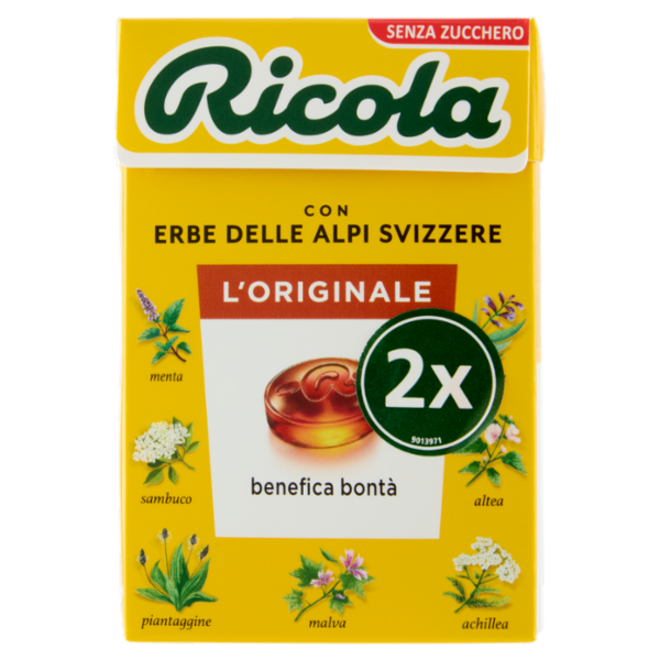 Ricola l'Originale Senza Zucchero 2 x 50 g