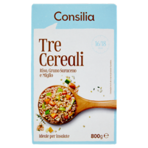 Consilia 3 Cereali Riso, Grano Saraceno e Miglio 800 g