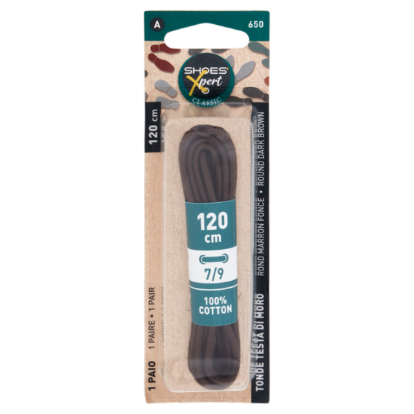 Shoes'Xpert Classic Tonde Testa di Moro 120cm 7/9 1 Paio