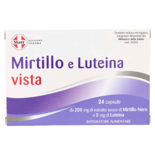 Matt Divisione Pharma Mirtillo e Luteina vista 24 capsule 9,1 g