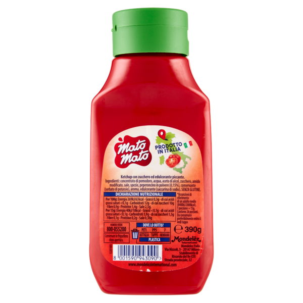 Mato Mato Ketchup piccante 390g