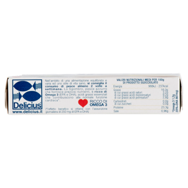 Delicius Filetti di Sgombro all'olio di oliva 90 g