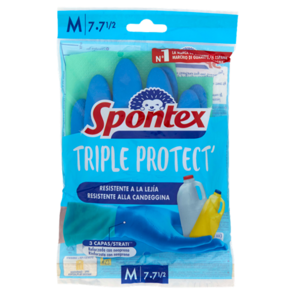 Spontex Triple Protect' Guanti Taglia M 1 paio