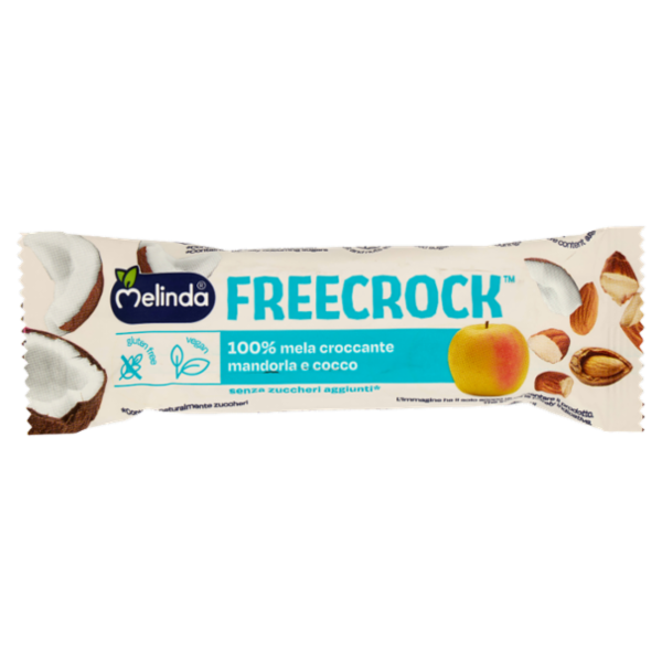 Melinda Freecrock F100% mela croccante mandorla e cocco 18 g