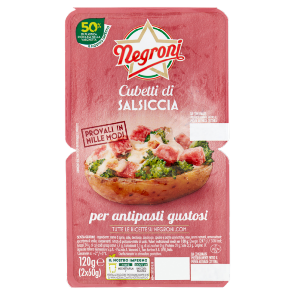 Negroni Cubetti di Salsiccia 2 x 60 g