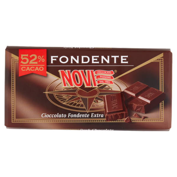 Novi Fondente 52% Cacao Cioccolato Fondente Extra 100 g