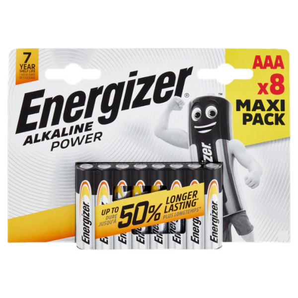 Energizer Alkaline Power AAA 8 pz