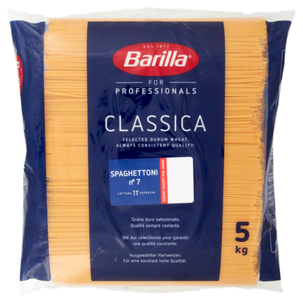 Barilla for Professionals Spaghettoni n°7 Pasta Classica Lunga Catering Foodservice 5 kg