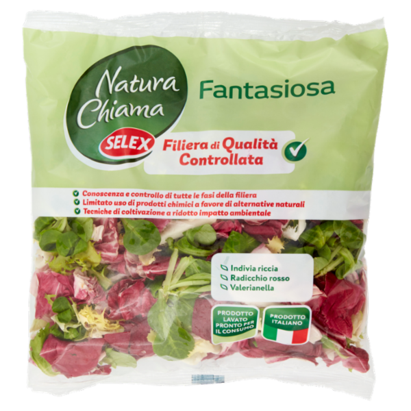 Selex Natura Chiama Insalata Fantasiosa Lavata e Pronta per il Consumo 200 g