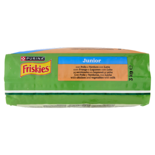PURINA FRISKIES Junior Pollo e Verdure con Latte 3kg