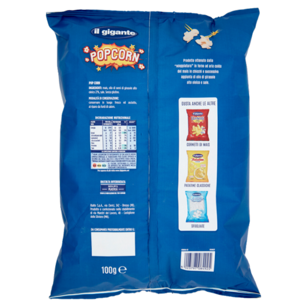 IL GIGANTE Popcorn 100 g