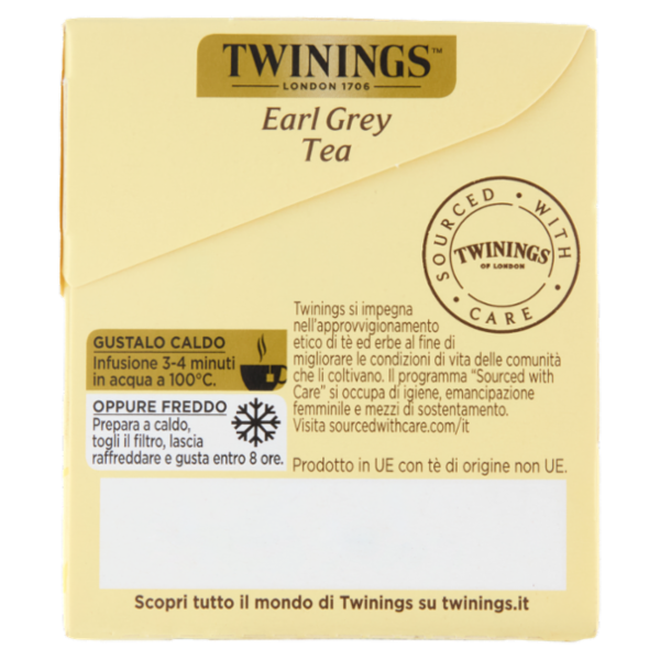 Twinings Earl Grey Tè Nero al sapore di Bergamotto 20 filtri The 40 g