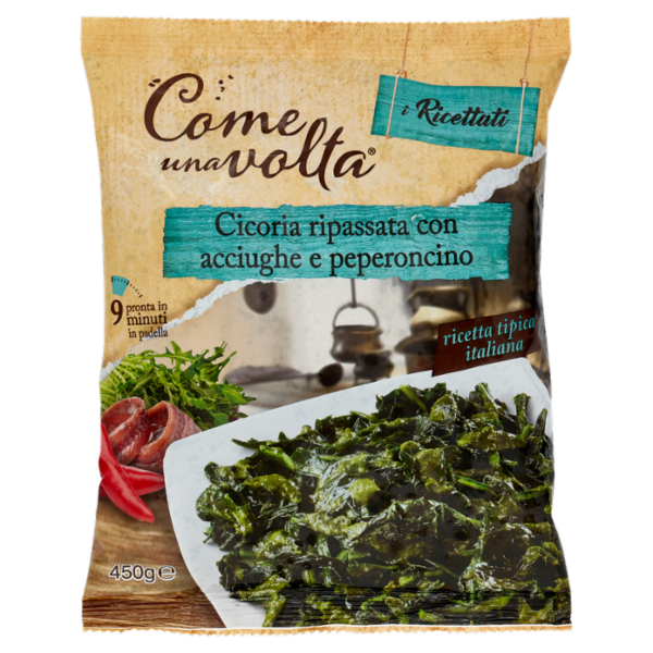Come una volta i Ricettati Cicoria ripassata con acciughe e peperoncino 450 g