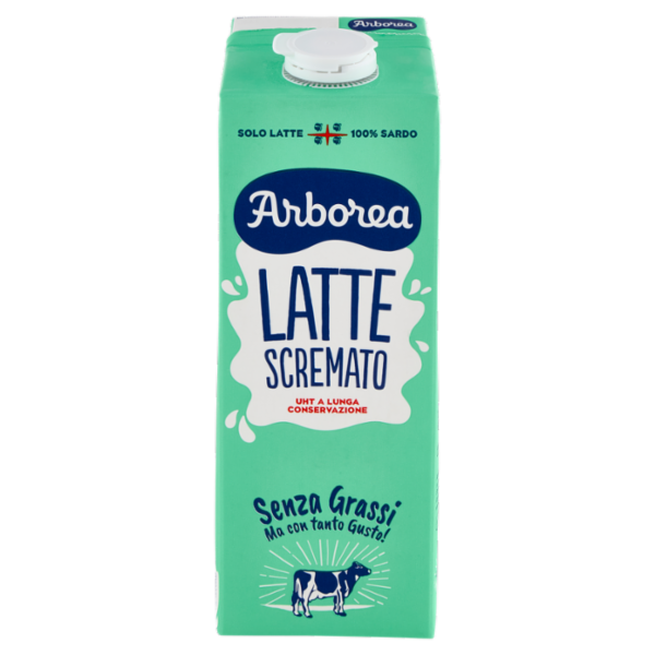 Arborea Latte Scremato UHT a Lunga Conservazione Senza Grassi 1000 ml