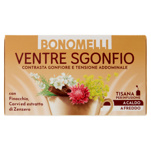 Bonomelli Ventre Sgonfio Tisana per Infusione 16 Filtri 32 g