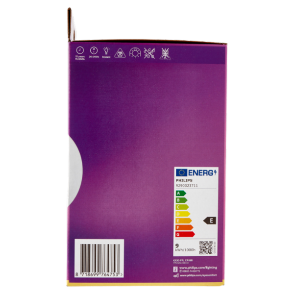 Philips Led globo vetro 75W E27 2700K