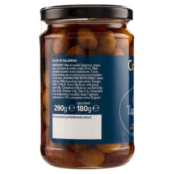 Consilia Optima Olive Taggiasche in Salamoia 290 g