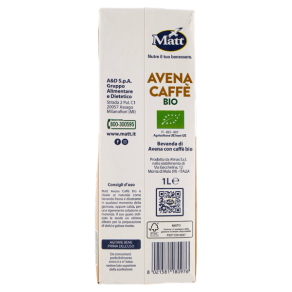 Matt Avena Caffè Bio 1 L