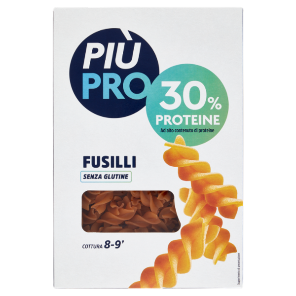 Piùpro Fusilli Senza Glutine ad Alto Contenuto di Proteine 250 g