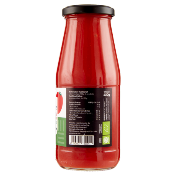 Terrae Passata di Pomodoro nichel free Biologico 420 g