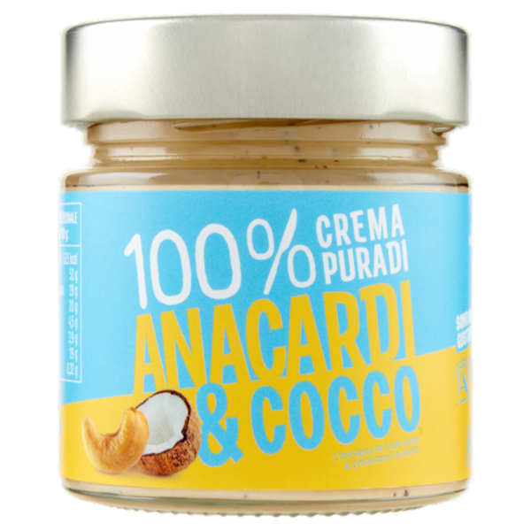 Euro Company 100% Crema Pura di Anacardi & Cocco 175 g