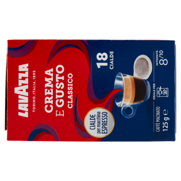 Lavazza Crema e Gusto Classico 18 Cialde 125 g