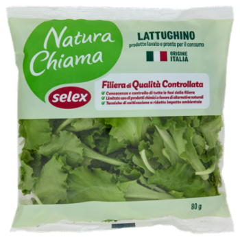 Selex Natura Chiama Lattughino Lavato e Pronto Per Il Consumo 80 g