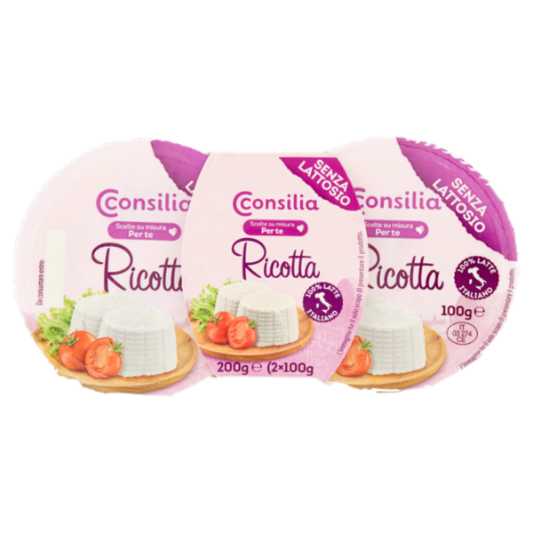 Consilia Scelte su misura Per te Ricotta Senza Lattosio 2 x 100 g