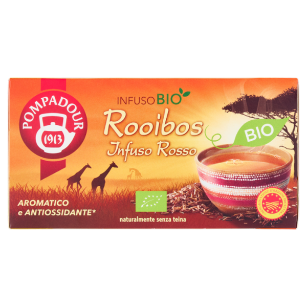 Pompadour Rooibos Infuso Rosso Bio DOP 18 x 1,75 g
