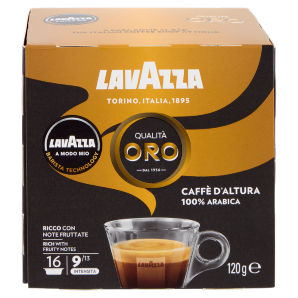 Lavazza A Modo Mio Qualità Oro Caffè d'Altura 16 Capsule 120 g