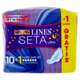 Lines Seta ultra notte lungo con ali 10+1 pz