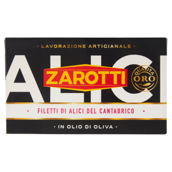 Zarotti Qualità Oro Filetti di Alici del Cantabrico in Olio di Oliva 70 g