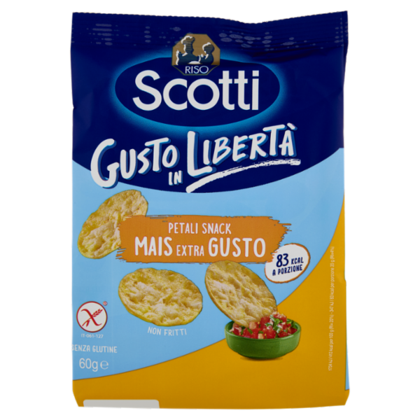 Riso Scotti Petali Snack Mais Extra Gusto 60 g
