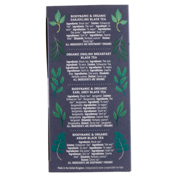 Hampstead Organic Bio Black Tea Selection 20 Sachets 41,25 g