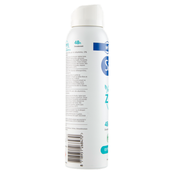Sanex deodorante spray Zero% Extra Control protezione 48h 150 ml