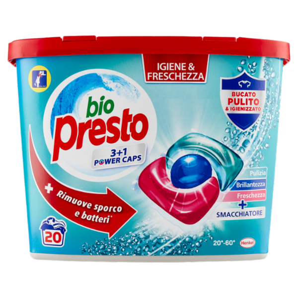 BIO PRESTO Power Caps Igiene & Freschezza 20 Lavaggi 20 x 13 g