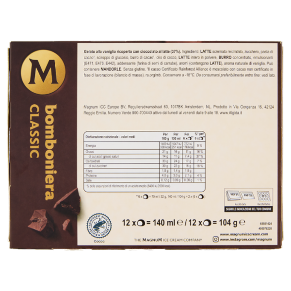 Magnum bomboniera Classic 12 x 104 g