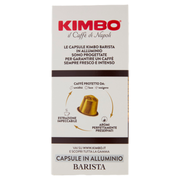 Kimbo Espresso Barista 100% Arabica Capsule Compatibili con Macchine Nespresso* Original 30 x 5,5 g
