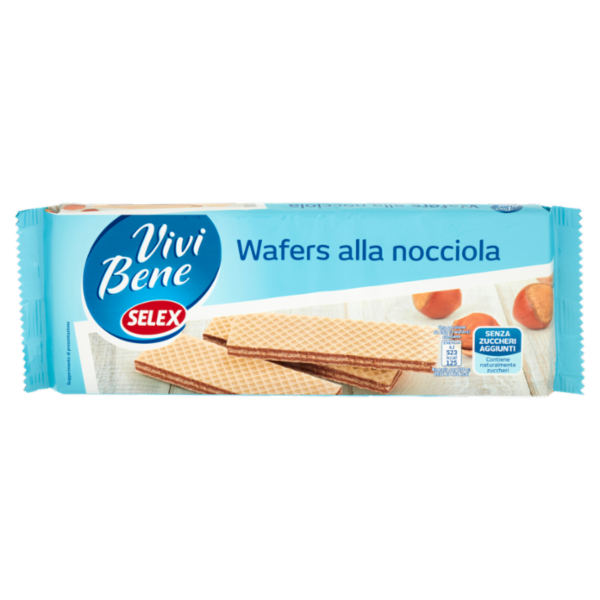 Selex Vivi Bene Wafer alla Nocciola Senza Zuccheri Aggiunti 175 g