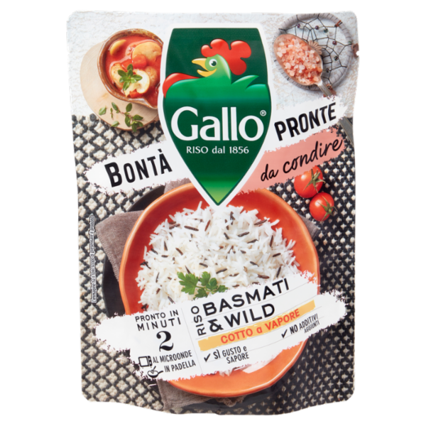 Gallo Bontà Pronte da condire Riso Basmati & Wild 250 g