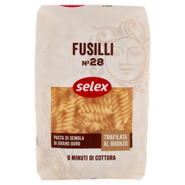 Selex Pasta di Semola Trafilata al Bronzo Fusilli 500 g