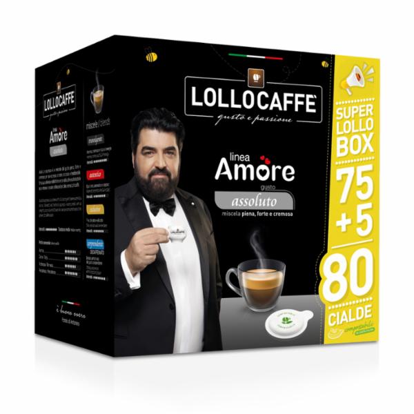 Lollo Caffe' Linea Amore Assoluto Cialda Compostabile 80 X 7,5 G