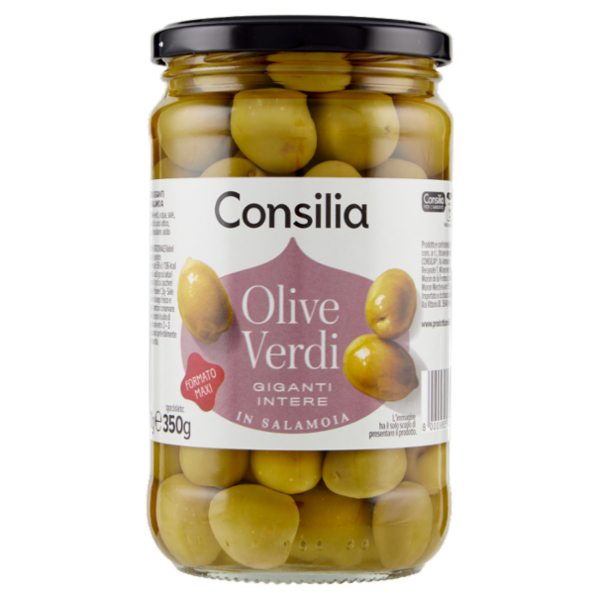 Consilia Olive Verdi Giganti in Salamoia 570 g