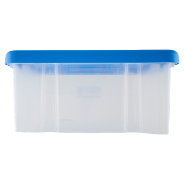 Selex Contenitore con Coperchio a Scatto Azzurro 14 L